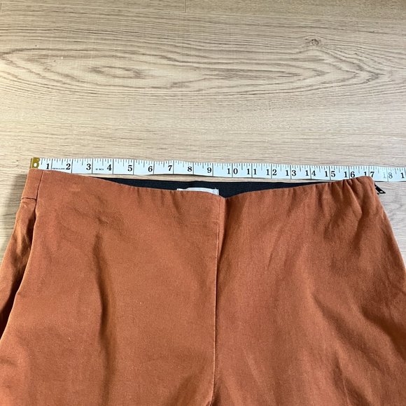 Everlane side zip stretch cotton pants orange size 16 - Picture 7 of 9